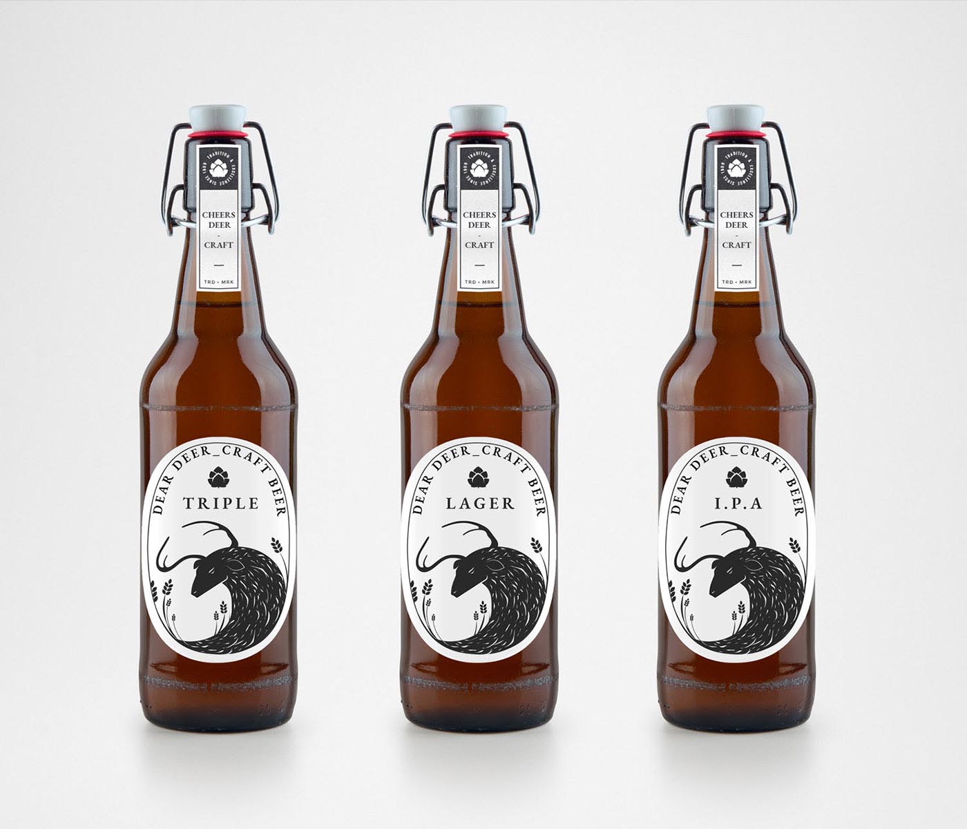 Dear Deer. tote bag en lin avec logo incruster dessus.